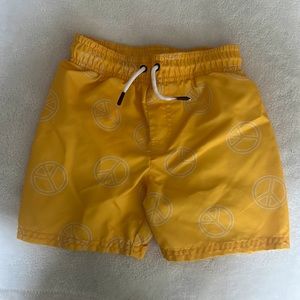 Cat & Jack 3T Yellow Swim Trunks